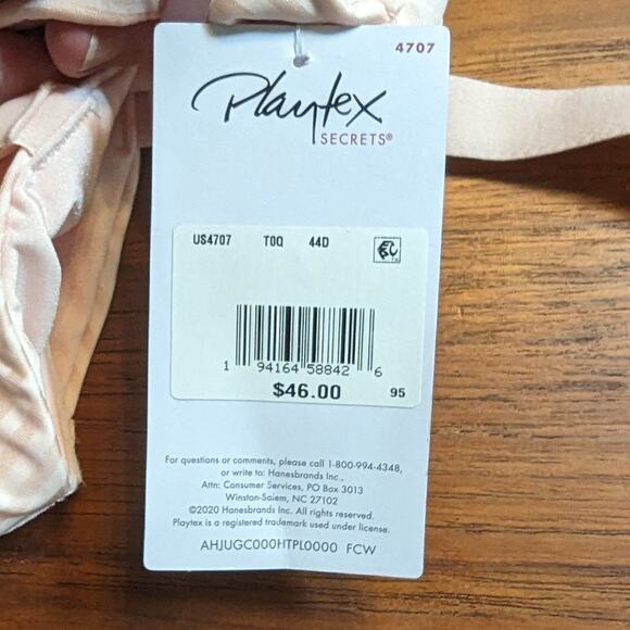 NWT 44D Playtex Wireless All Over Smoothing Bra - Picture 6 of 6